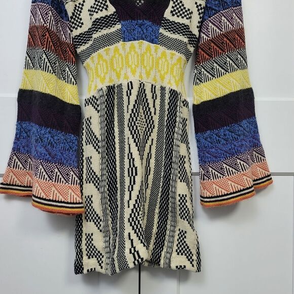 Free people patchwork sweater dress, xsmall - Picture 9 of 12